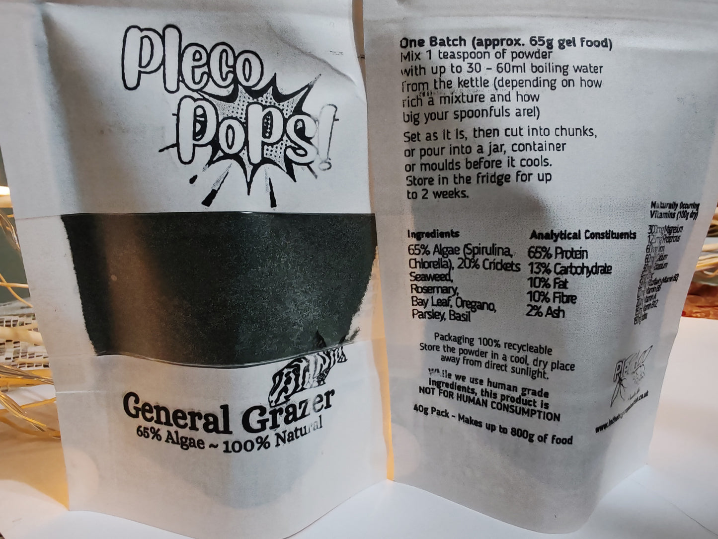 Pleco Pops! Powder Mix © General Grazer