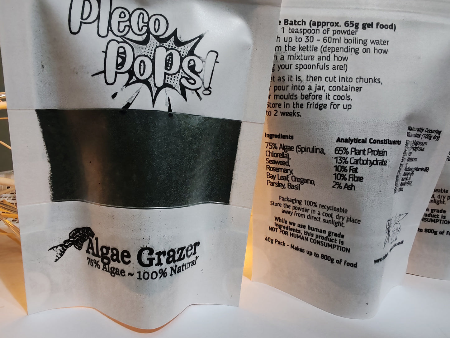 Pleco Pops! Powder Mix © Algae Grazer